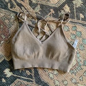 COPY - Aerie seamless strappy padded bralette
